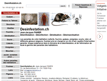 Tablet Screenshot of desinfestation.ch